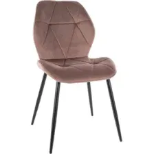 Стул Signal Chic Velvet Bluvel 38 (капучино/черный)