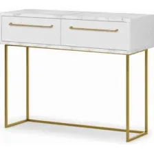 Туалетный столик Shtabe Royal 5211 эко (мрамор каррара/золото/р.золото)