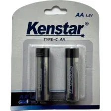 Комплект аккумуляторов Kenstar AA Li-ion 1800mAh BL-2 / KS-Li/AA-1800-BL2 (с разъемом зарядки Type-C)