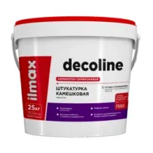 Штукатурка готовая декоративная ilmax Decoline Камешковая силиконовая база 2мм (25кг)