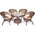Комплект Tetchair Pelangi (4 кресла), грецкий орех