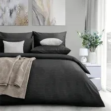 1.5-спальный комплект постельного белья Verossa Stripe Black VRT 1565 70005 ST13 23 738143