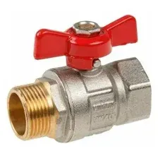 Кран шаровой 3/4 нар.-вн. бабочка со сгоном AV Engineering PN40 арт. AVE093034