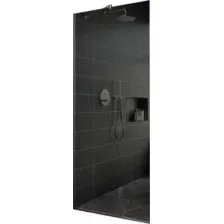 Душевая стенка MaybahGlass 195x119 MGD-686-5у (графитовое стекло/хром матовый)