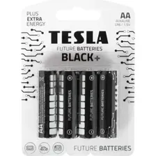 Батарейка Tesla алкалиновая, АА, 4 шт
