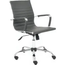 Офисное кресло TetChair Urban-Low (кожзам, металлик)