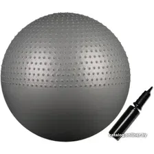 Гимнастический мяч Indigo Anti-Burst IN003 65 см (серый металлик)