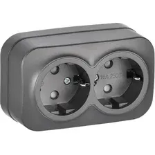 Розетка IEK Glory ERH24-K46M-16 (сталь матовый)