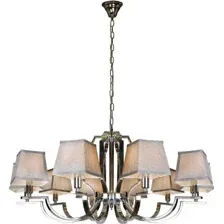 Люстра ILamp Hilton 6943-10 (хром/серый)