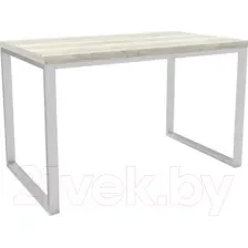 Обеденный стол Hype Mebel Чикаго раздвижной 110x70 (белый/древесина белая)