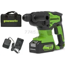 Перфоратор аккумуляторный GREENWORKS GD24SDS2 (3803007UB)