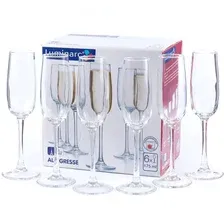 Набор бокалов для шампанского Luminarc Allegresse, 6 шт, 175 мл