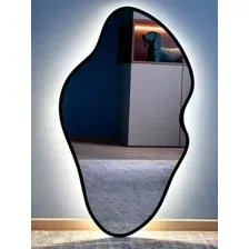 Зеркало Emze 45x77 / LED.UV.NF.45.77.CHE.SW.4K (черный с УФ-окантовкой и подсветкой)