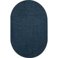 Ковер для жилой комнаты Merinos Lana T600-OVAL-BLUE (1.5x3)
