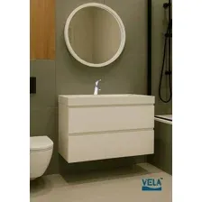 Vela Тумба под умывальник Vela Мира 80П под Classica (белая матовая) TU7166