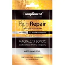 Маска для волос Compliment Rich Repair Восстановление структуры и гладкость (25мл, саше)