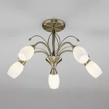 Люстра средней высоты Евросвет Ginevra 30280/5 античная бронза