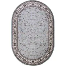 Ковер для жилой комнаты Merinos Valencia Deluxe d251-OVAL-L.BLUE-BROWN (2x4)