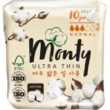 Прокладки гигиенические Monty Ultra Thin Normal Plus (10шт)