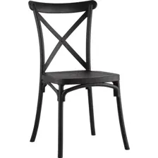 Стул Stool Group Кроссбэк пластиковый (черный)
