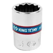 Головка торцевая стандартная двенадцатигранная 1/4', 13 мм KING TONY 233013M
