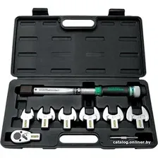 Динамометрический ключ с набором Toptul 1/2" 10-80 Нм GAAI0801