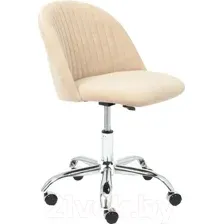 Кресло офисное Tetchair Melody флок (бежевый)