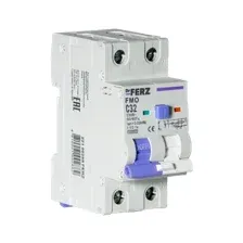 Дифференциальный автомат Dr.Ferz FMO-EM-1P+N 32A 30mA 10kA A C 2M / 22100288FERZ
