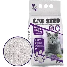 Наполнитель для туалета Cat Step Compact White Lavеnder (с ароматом лаванды) 10 л