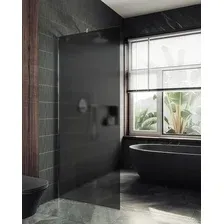 Душевая стенка MaybahGlass 89x195 MGD-694-5ш (графитовое матовое стекло/хром матовый)