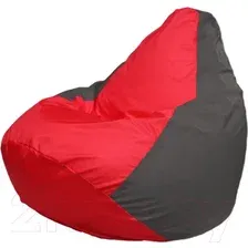 Кресло-мешок Flagman Груша Мега XXXL Г3.1-170 (красный/темно-серый)