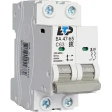 Выключатель автоматический ETP ВА 47-65 2Р 63А (C) 6кА / 11930