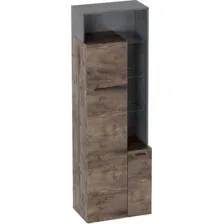 Шкаф распашной Мебельград Глазго 2-х дверный 65x38.5x200.5 (таксония/металл бруклин)