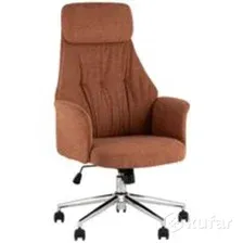 Кресло офисное TopChairs Neoma (терракотовый, ткань)