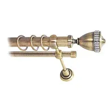 Карниз для штор Lm Decor Кубок 110 2р гладкий 25/16мм (антик, 1.6м)