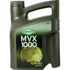 Моторное масло Yacco MVX 1000 4T 10W50 (4л)