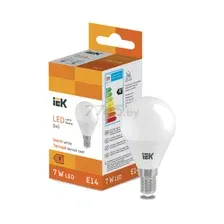 Светодиодная лампочка IEK ECO G45 E14 7 Вт 3000 К