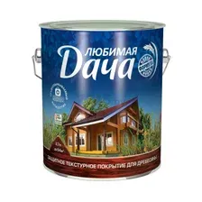 Лак Любимая Дача Защитно-декоративное покрытие для древесины (калужница, 2.7 л)