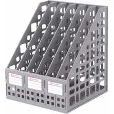 Лоток для бумаг BRAUBERG Maxi Plus 237016 (серый)