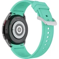 Ремешок Rumi Classic силиконовый для Samsung Galaxy Watch4/5/6 (20 мм, бирюзовый)