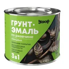 Грунт-эмаль по ржавчине 3в1 "Сайвер" глянцевая, красная 1,8 кг. арт. 0506-35-1.8