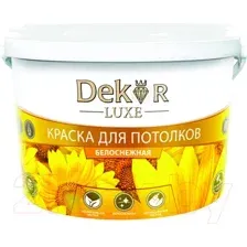 Краска Dekor ВД-АК 216 для потолка (7кг, белоснежный)