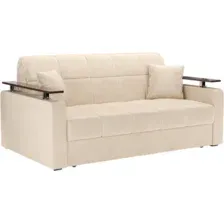 Диван Mebel-Ars Аккордеон Бакли ППУ 180x200 (бархат бежевый Star Velvet 6 Light Beige)