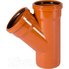 Тройник наружной канализации Ostendorf 110x110/45° / 220300