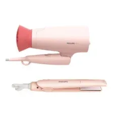 Фен+выпрямитель Philips BHP398/00 розовый