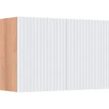 Runo Шкаф для ванной Соренто 60x40/Тренто 60x40 вертикаль (крафтовый дуб/белый)
