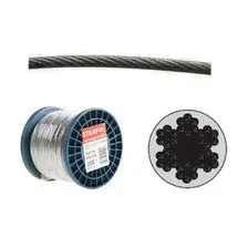 STARFIX SMP-53725-200 Трос стальной в ПВХ М5(4) DIN 3055 (бухта 200 м)