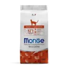 Сухой корм Monge Cat Daily Line Senior для пожилых кошек, с курицей 1,5кг