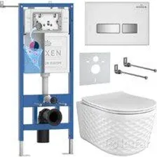 Инсталляция с унитазом подвесным Roxen StounFix Dual Fresh 979024