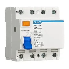 УЗО CHINT NXL-63 3P+N 63A тип AC 30мА 6кА (280792)